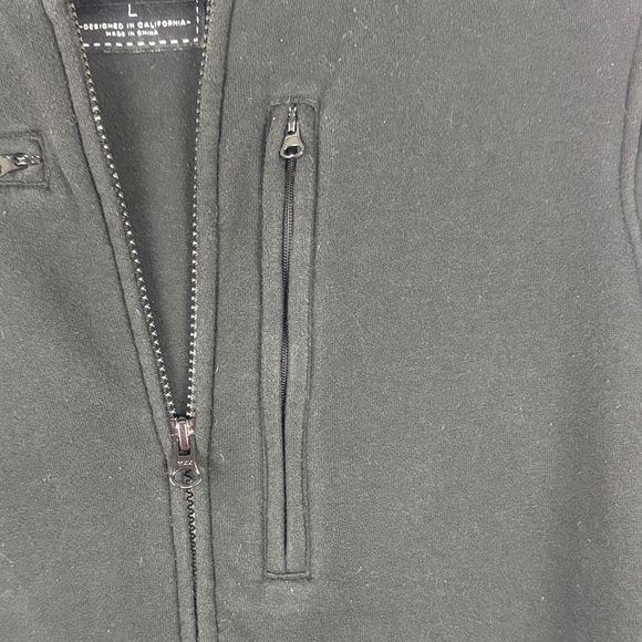 Baubax Cotton Blend Black Travel Zip Up Jacket Size Large - Picture 8 of 15